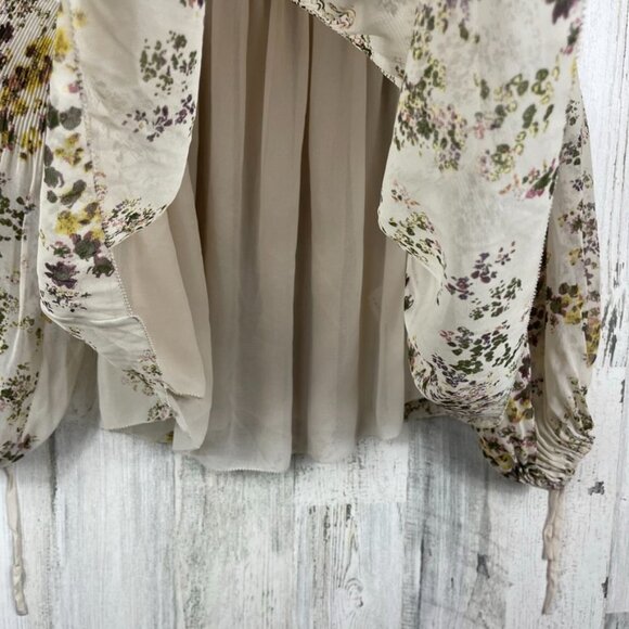 Aritzia Wilfred Talence Off the Shoulder blouse top XS floral boho cottagecore - Picture 6 of 9